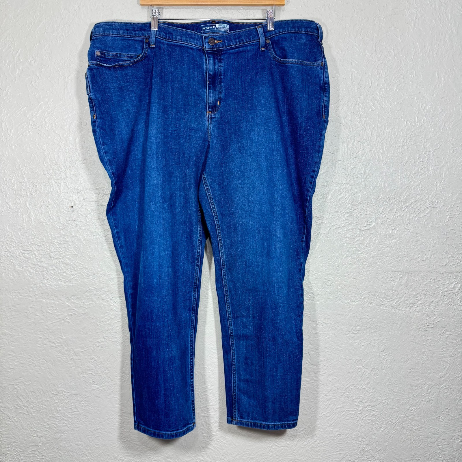 Carhartt Carpenter Jeans Wmns 24W Relaxed Fit Utility Denim Stretch Willow BD83W