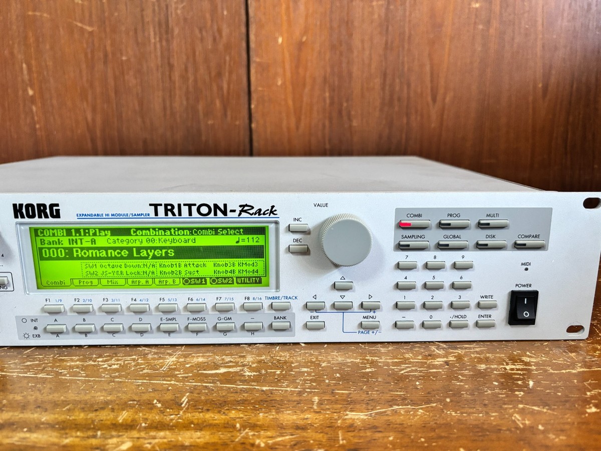 Korg Triton Rack Synthesizer/Sampler Workstation Ver 1.5.3 SCSI