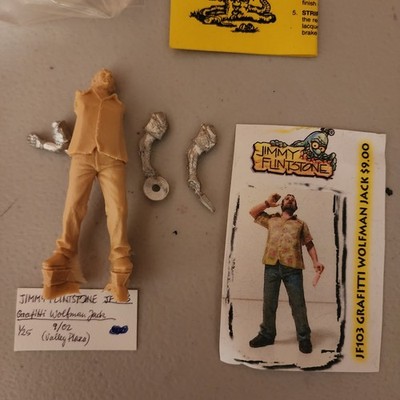 Jimmy Flintstone Wolfman Jack Graffiti DJ 1/25 Resin Figure Kit JF-13 Music