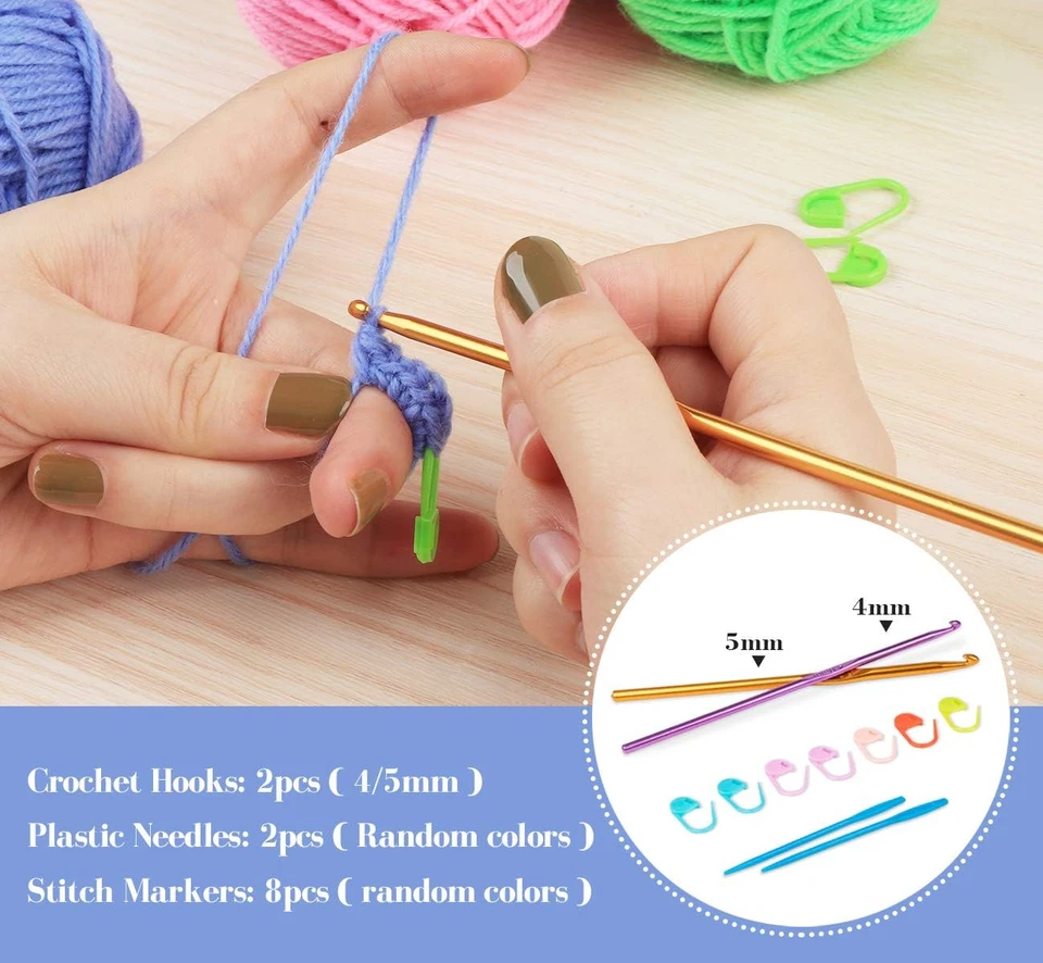 Gomitoli Di Acrilica Filato, Filo Gomitoli Di Lana 600G (20X30G) Handcrafts Gran - Immagine 2 di 4