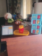 McDonald's Play Food Set with Cash Register, Fries, Tray  Food Storage Bins