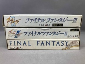 Complete Japanese Final Fantasy I II III 1 2 3 Nintendo Famicom NES NTSC-J