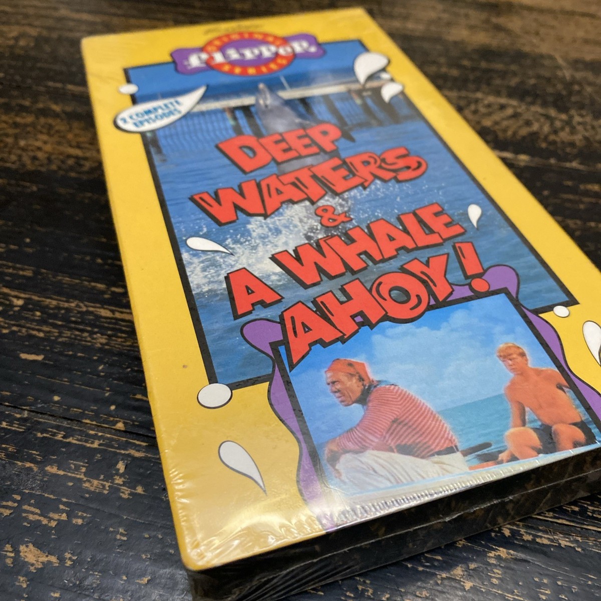 Flipper - Deep Waters/Whale Ahoy VHS 2 Complete Episodes Sealed