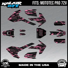 Graphics Kit for MotoTec Pro 72v (All Years) Twitch Series - Pink