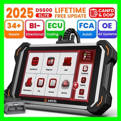 ANCEL DS600 ELITE Car Diagnostic Tool Bidirectional OBD2 Scanner Topology Map US