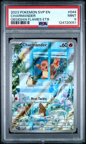 2023 POKEMON SVP EN-SV BLACK STAR PROMO #044 CHARMANDER PSA 9