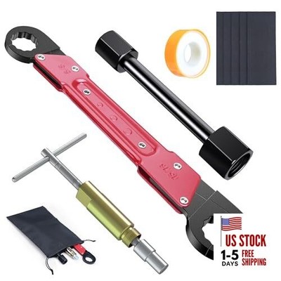  9PCS Angle Stop Wrench Kit,2-in-1 Faucet Wrench & Compression Sleeve Puller 