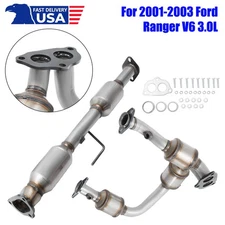 Front & Rear Catalytic Converters For 2001-2003 Ford Ranger V6 3.0L 50203 53425