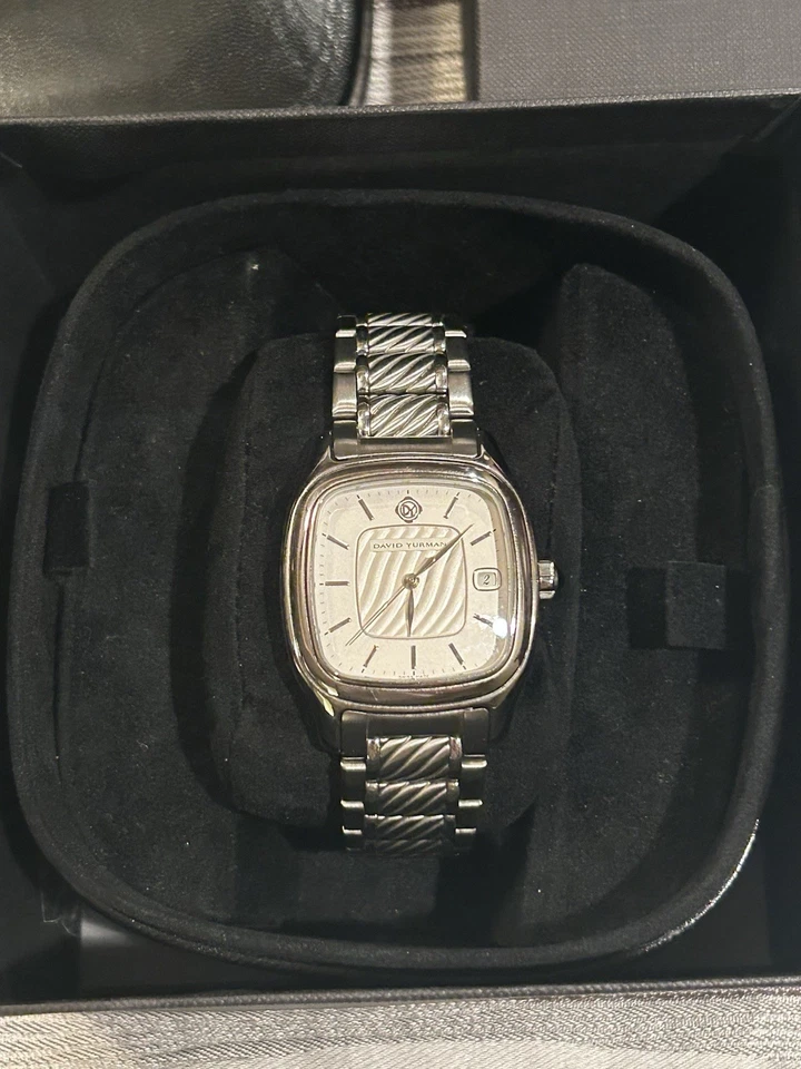 Reloj Pulsera David Yurman Pura Sangre Blanco Unisex Adulto - Casi Nuevo - Papeleo Completo Foto 4 de 4