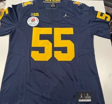 Michigan Wolverines Mason Graham Football Jersey Blue Navy Stitched