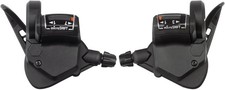 microSHIFT TS38 7-Speed Thumb-Tap Shifter Set - Lightweight Ergonomic MTB &