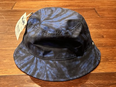 Vans Off The Wall Undertone Blue Black Boys Girls OS Graphic Bucket Hat Cap NWT