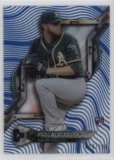 2018 High Tek Pattern 1 Waves/Diagonals Blue Rainbow Foil Paul Blackburn 0q3