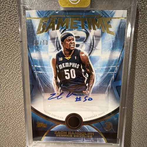 Topps 2025-26 Three Game Time Zach Randolph Autograph 08/10 Grizzlies