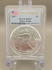 2017 American Silver Eagle $1 PCGS MS69 First Strike Label