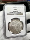 1899 P Morgan Silver Dollar $1 - Semi-Key Date - NGC Certified MS64