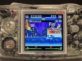 SNK Neo Geo Pocket Color Slim Clear with IPS Screen Mod