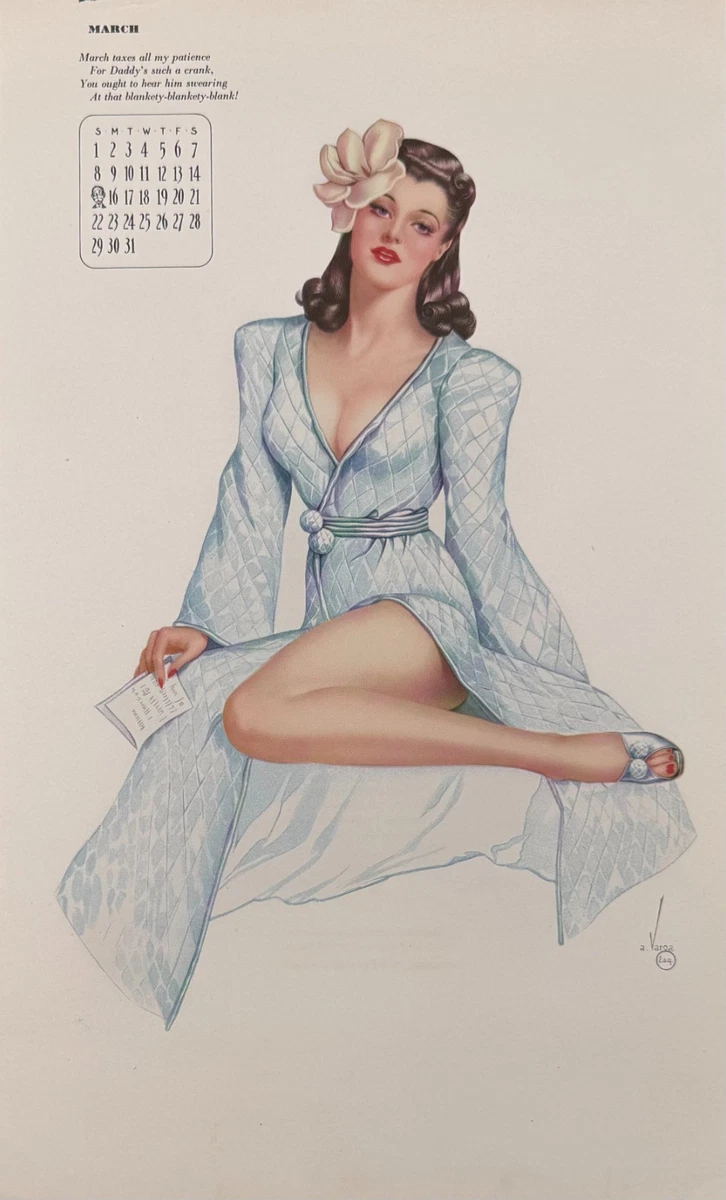 Esquire Magazine Varga In Collectible Vintage Pinups (Pre-1970