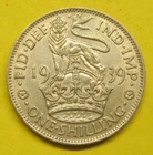 Photo of a 1939 George VI Shilling from an eBay listing that sold on Jun 22, 2026