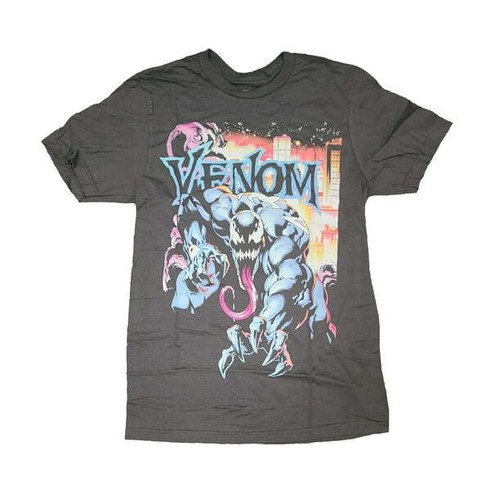 Marvel Venom T-Shirt Men´s Size L City Aflame Gray Graphic --L4-- - Bild 2 von 4