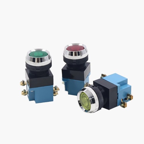 Máquina herramienta 25 mm LA19 CNC botón de arranque eléctrico interruptor de reinicio automático sin luz - Imagen 4 de 16