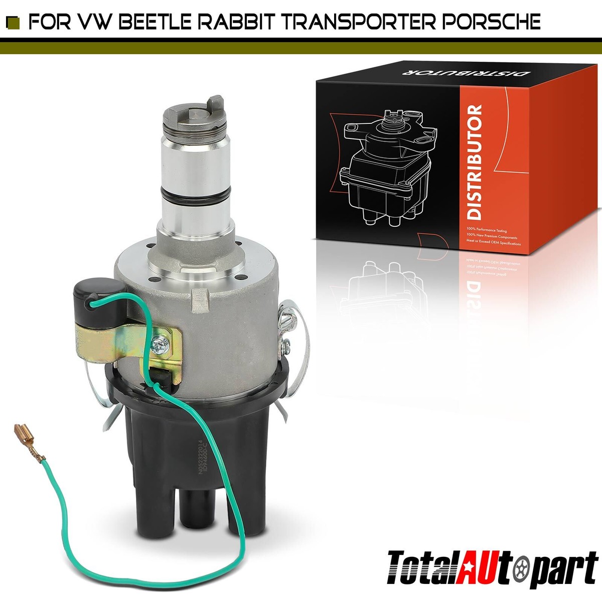 Ignition Distributor w/Cap & Rotor for Volkswagen Beetle 1955-1979