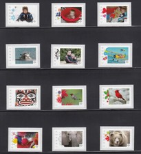 PICTURE POSTAGE set of 12 HORIZONTAL Frame Designs = MNH Canada 2012 #2586a-97a