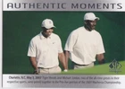 MICHAEL JORDAN & TIGER WOODS Dual Card UPPER DECK AUTHENTIC SP MOMENTS #69 RARE!