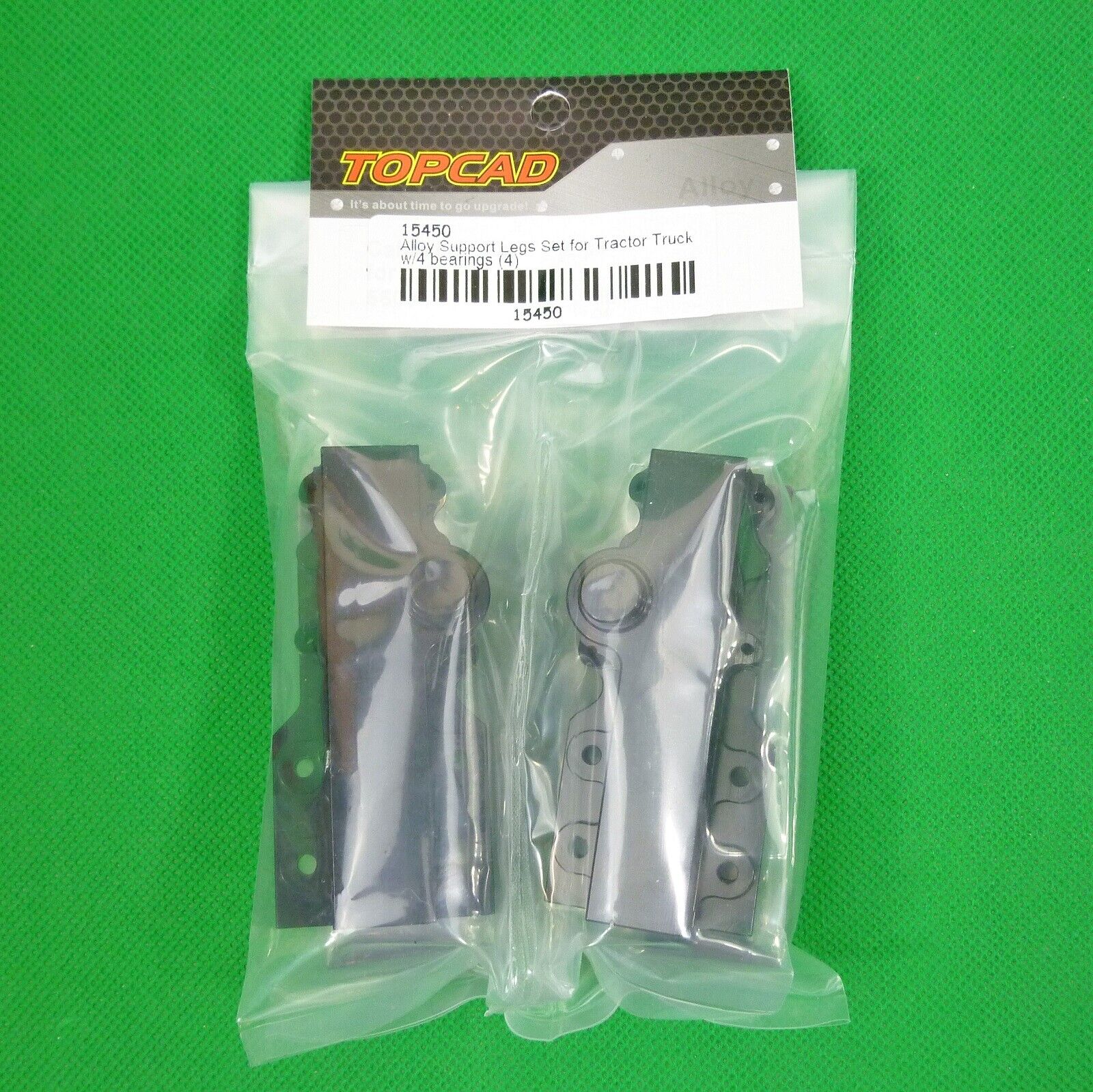 Black Alloy Support Legs for 1:14 RC Semi Trailer Tractor Truck suit Tamiya etc