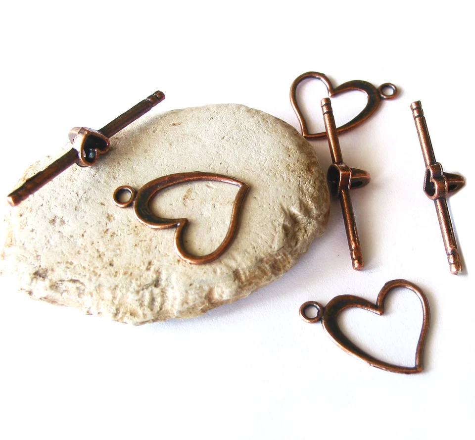 ELIGE COLOR Cristal de Mar ANTIGUO COBRE Tono Espiga Alambre Envuelto Pulsera Escarcha Foto 2 de 4