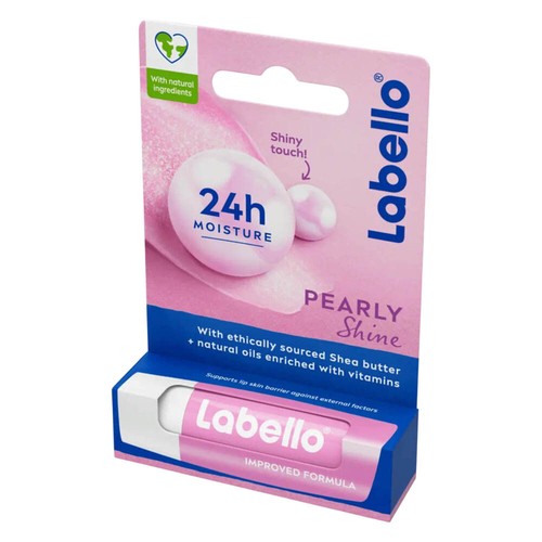 Labello Pearly Shine Lip Balm - Hydrating Chapstick with Natural Pearl Glow x5 - Picture 3 of 6