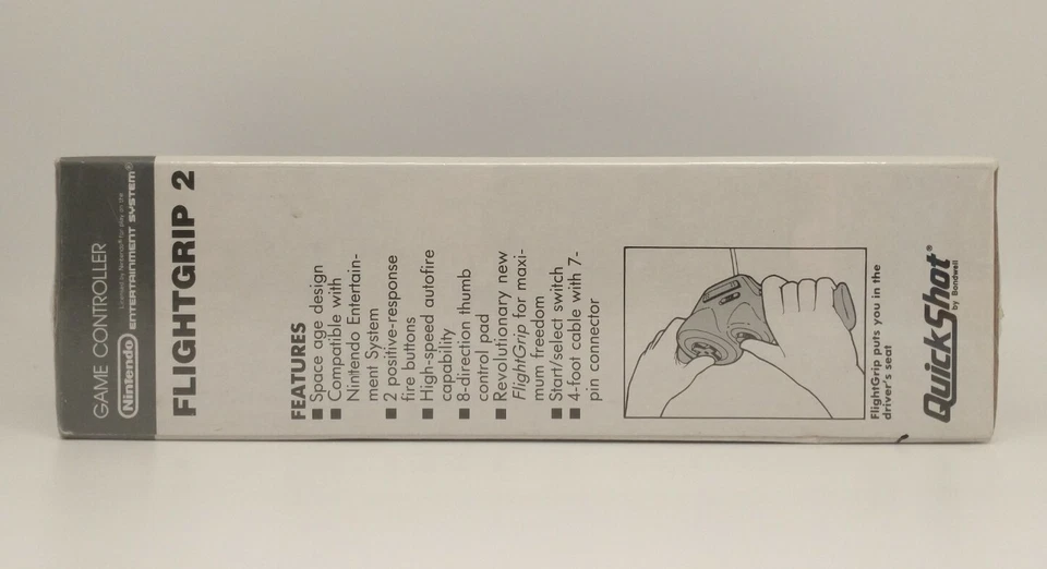 Flight Grip 2 Controller by QuickShot for Nintendo NES Brand New Factory Sealed - Image 2 of 4