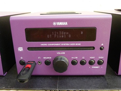 Yamaha MCR-B142 Micro Component Stereo System CD FM USB iPod Bluetooth Purple - Picture 17 of 24