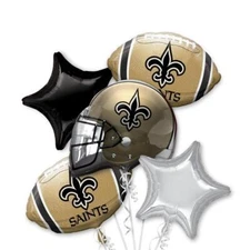 New Orleans Saints NFL Anagram Balloon Bouquet Birthday Decoration Football