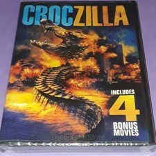 CROCZILLA DVD 4 Movie Set - 2020 NEW Indie Horror B Films Creatures Piranaha 🐊