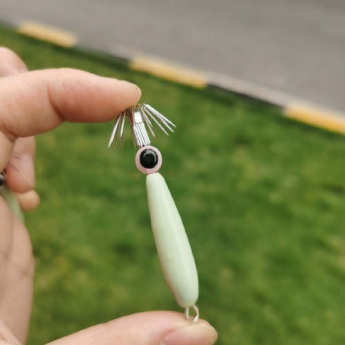 Luminous Octopus Hook Cuttlefish Shrimp Bait for Fisherman Angler (Medium) FR - Imagen 2 de 10