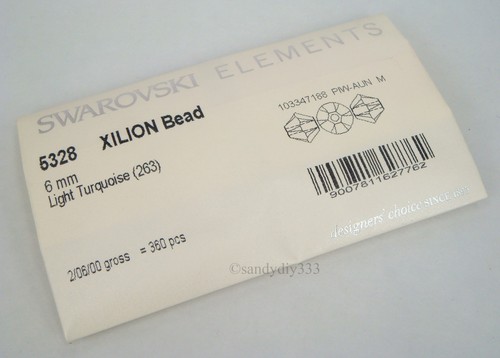 SWAROVSKI Crystal Element 5328 Xilion Bicone Bead Colour SIZE 5mm 6mm 8mm - Picture 68 of 125