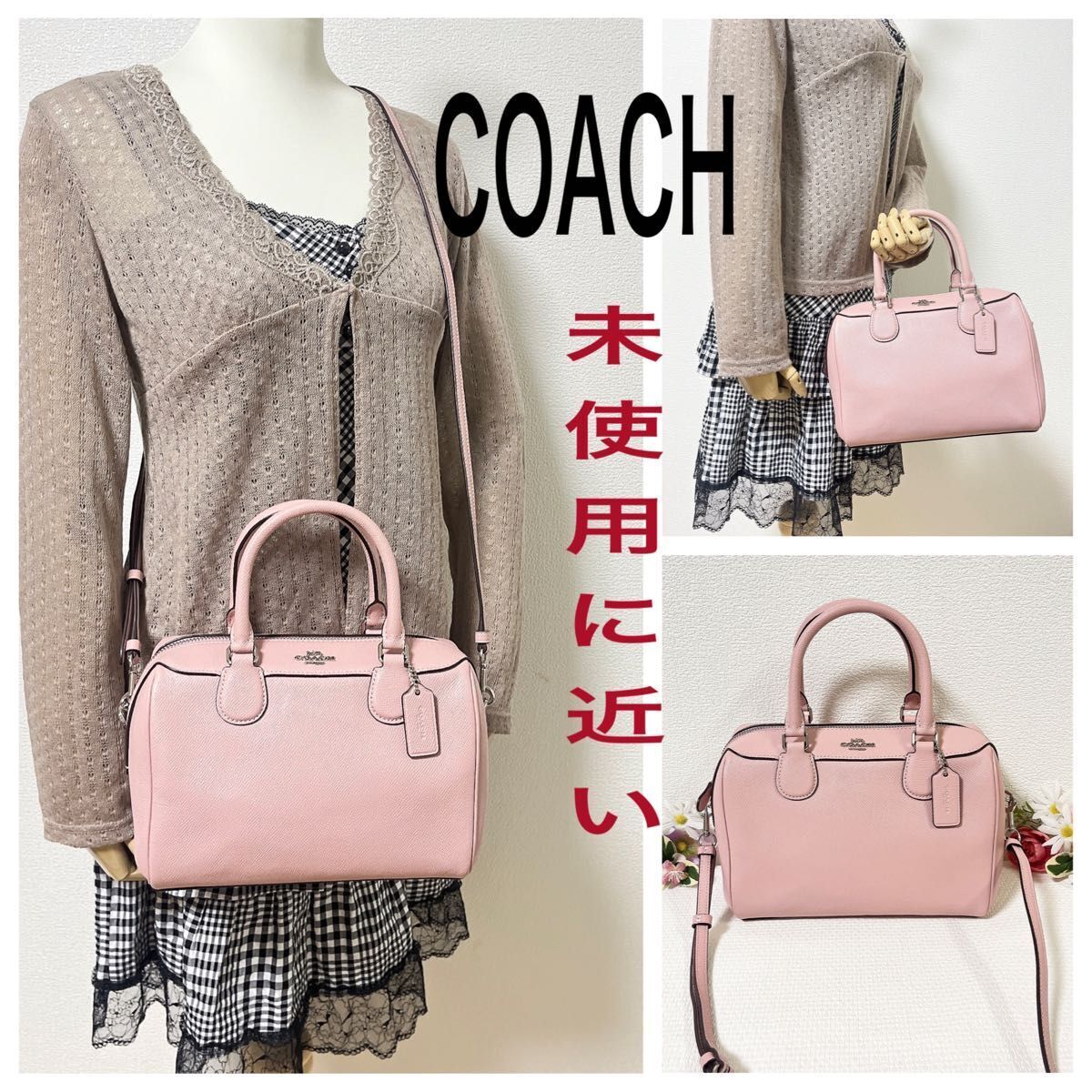 Nearly unused COACH Shoulder Bag 2WAY Handbag Mini Boston Nearly unused COACH Shoulder Bag 2WAY Handbag Mini Boston