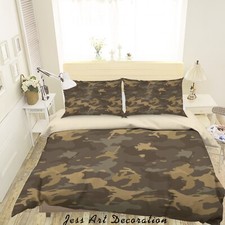 3D Camouflage Pattern Quilt Cover Set Duvet Cover Bedding Pillowcases