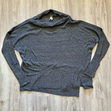 We The Free People Womens Boat Neck Oversized Sweater Ribbed Long Sleeve Small