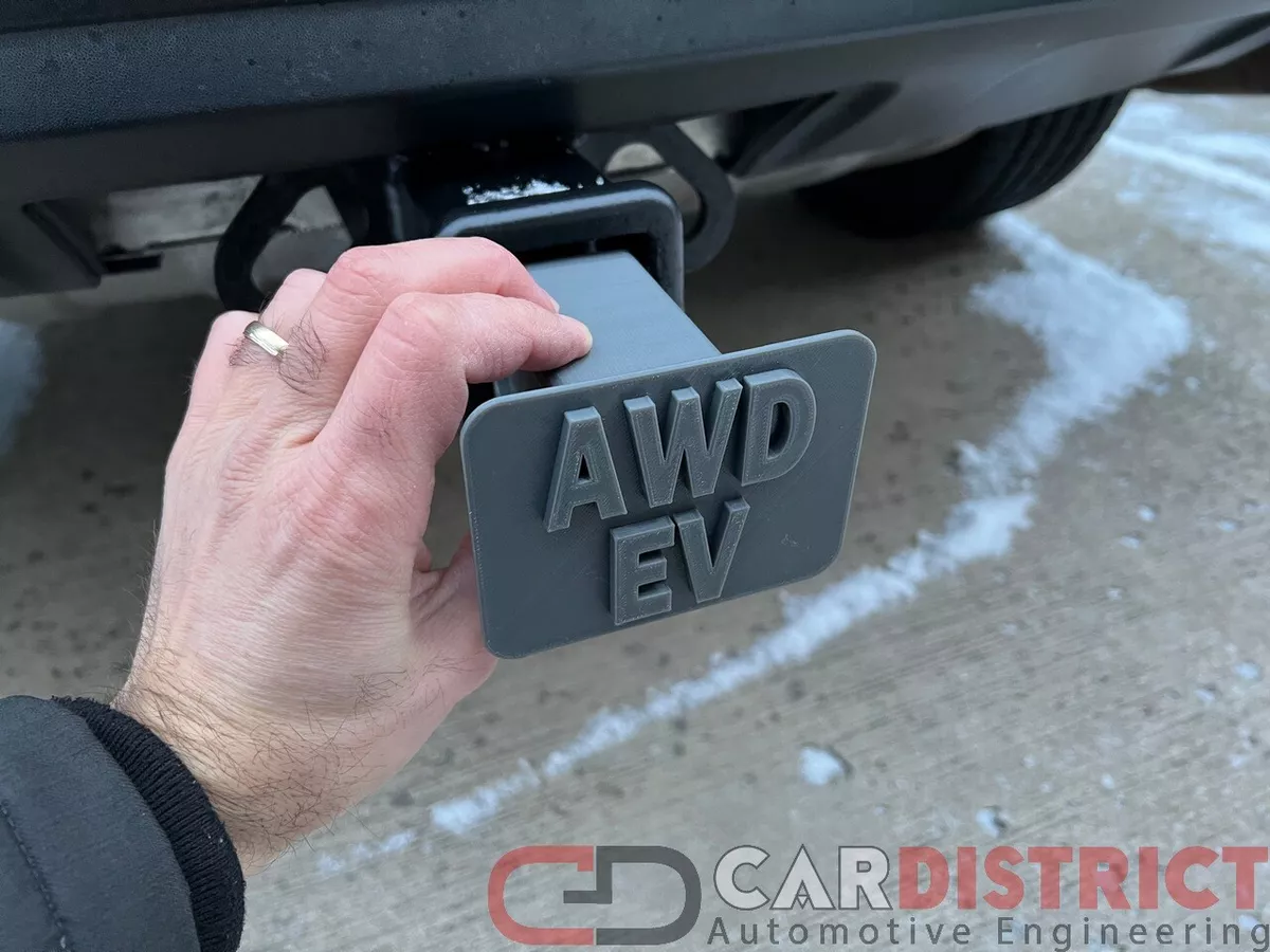 AWD EV Hitch Cover Tesla Model S 3 Y Cyber Truck Mach-e ID5 VW