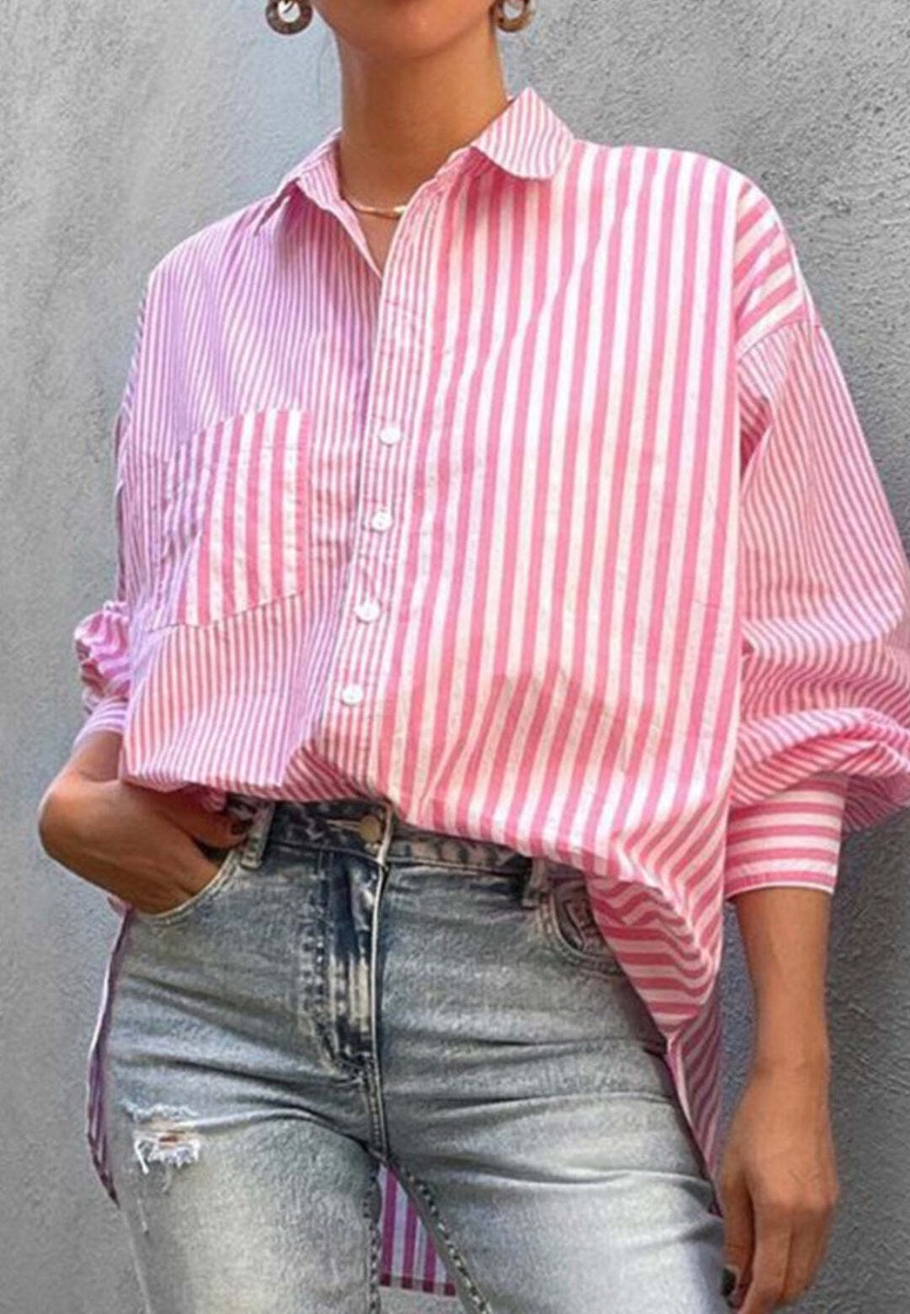 トップス plllllleeeasse multi stripe long sleeve plllllleeeasse multi stripe long sleeve tee (WHITE