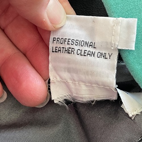 Newport News Styleworks Ledermantel Kleid Gr. 8 Vintage kurz schwarz lasergeschnitten - Bild 6 von 6