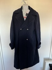 Gianni Feraud Double Breasted Overcoat Navy Uk 12 Bnwt