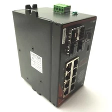 Red Lion SLX-8MG-1 Sixnet Managed Switch, Gigabit Ethernet, 8-Port, 10-30VDC
