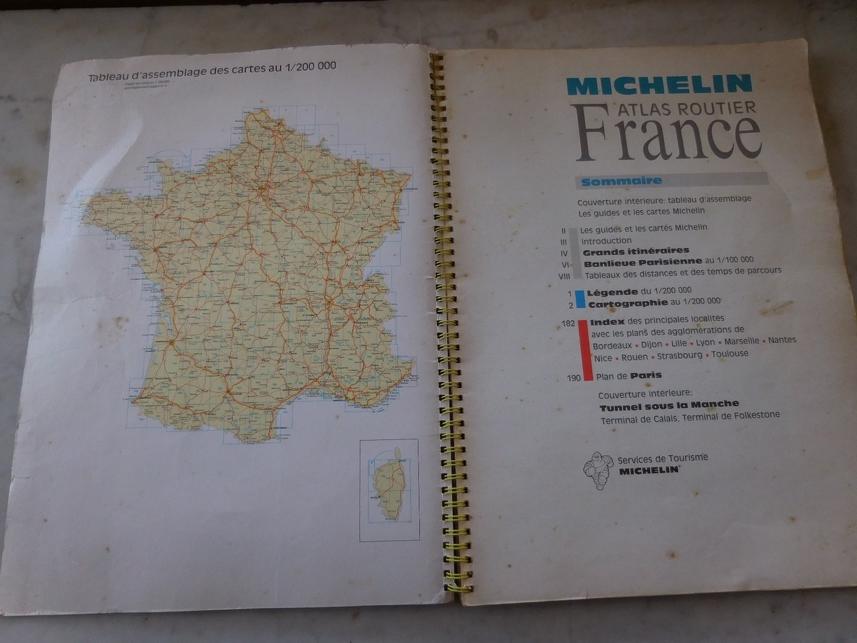 Cartes Géographiques - Atlas des Routes de France/Pneu MICHELIN