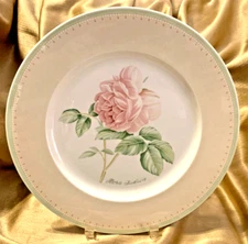 Villeroy Boch FLOREA Chop Plate Round Platter 13" Scarce PINK RIM - VTG GERMANY