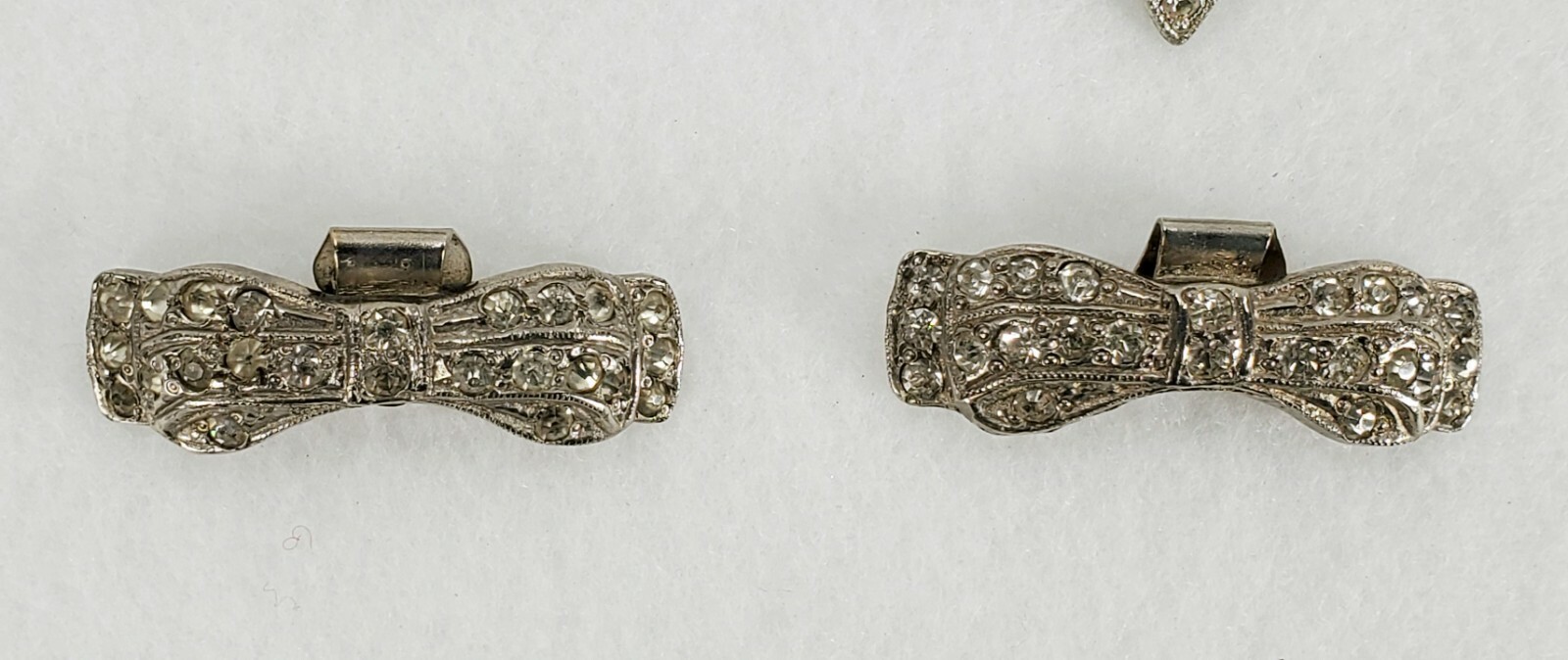 5 Vintage Rhinestone Shoe Clips eBay