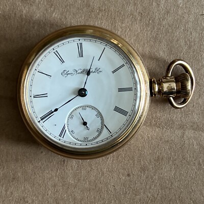 vintage Elgin 14kgf 1893 pocket watch