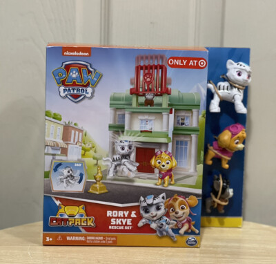 PAW Patrol Cat Pack Rory & Skye Rescue Figure Set 2022 NEW